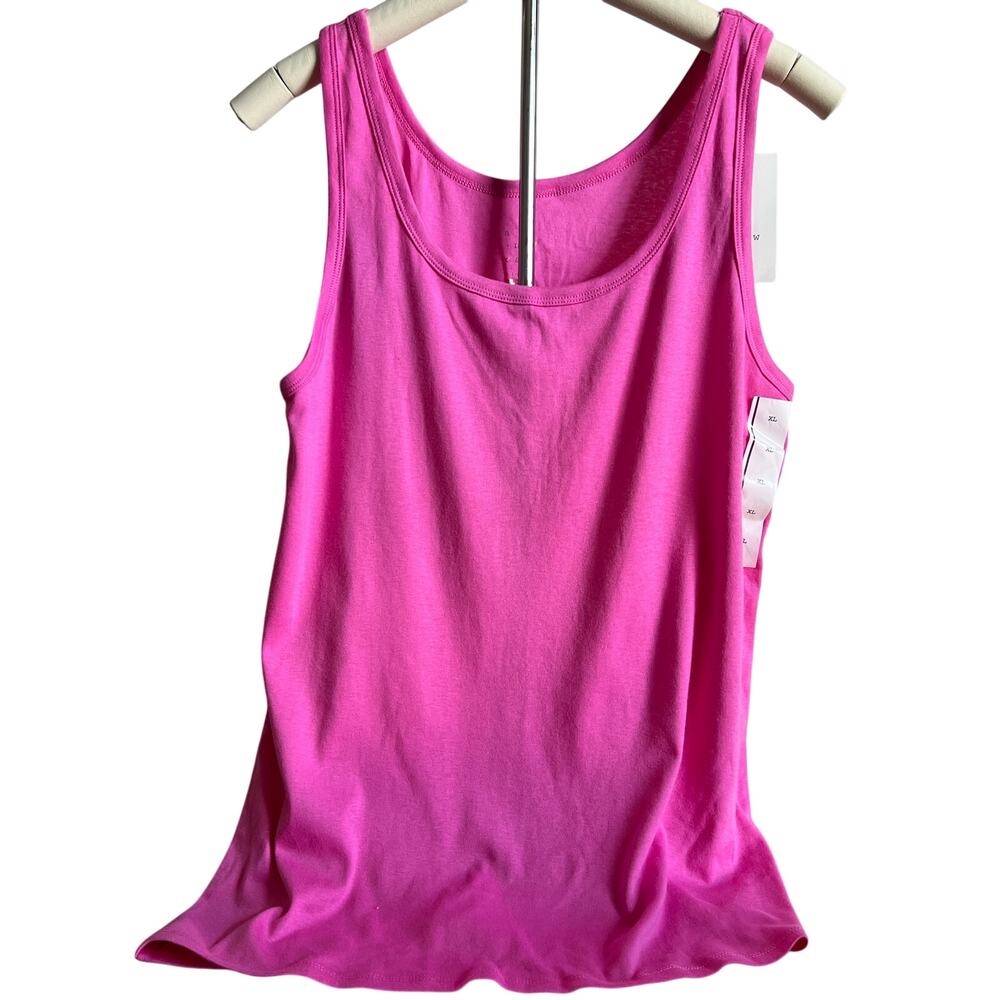 A New Day Women's Pink Slim Fit Wide Strap Tank Top - Size Large - NWT